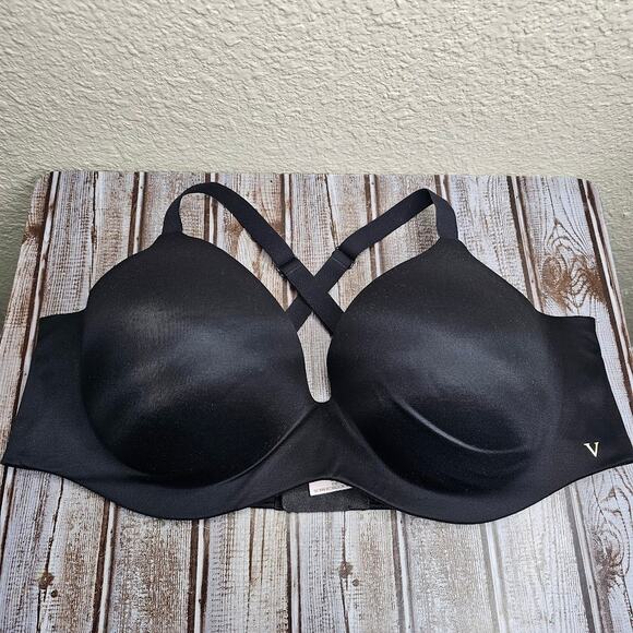 Victoria's secret black perfect shape bra convertible straps Women's size 44C - Picture 1 of 6